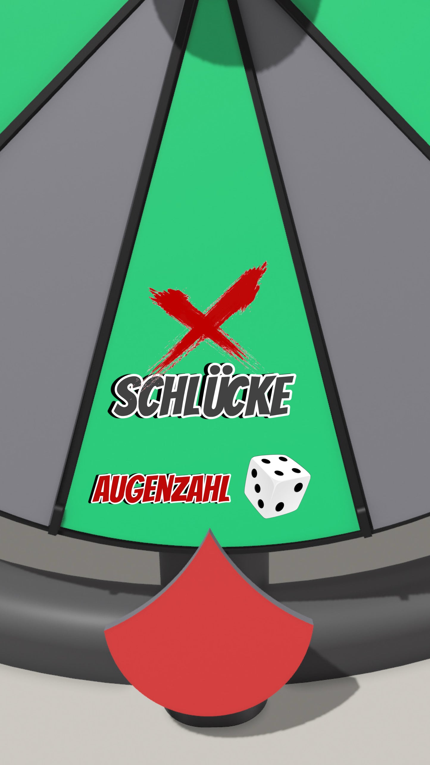 Spielfeld „X Schlücke (Augenzahl Würfel)