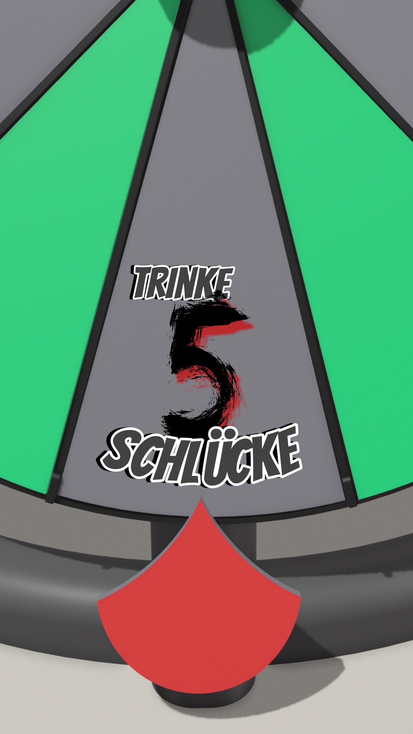 Spielfeld „Trinke 5 Schlücke“