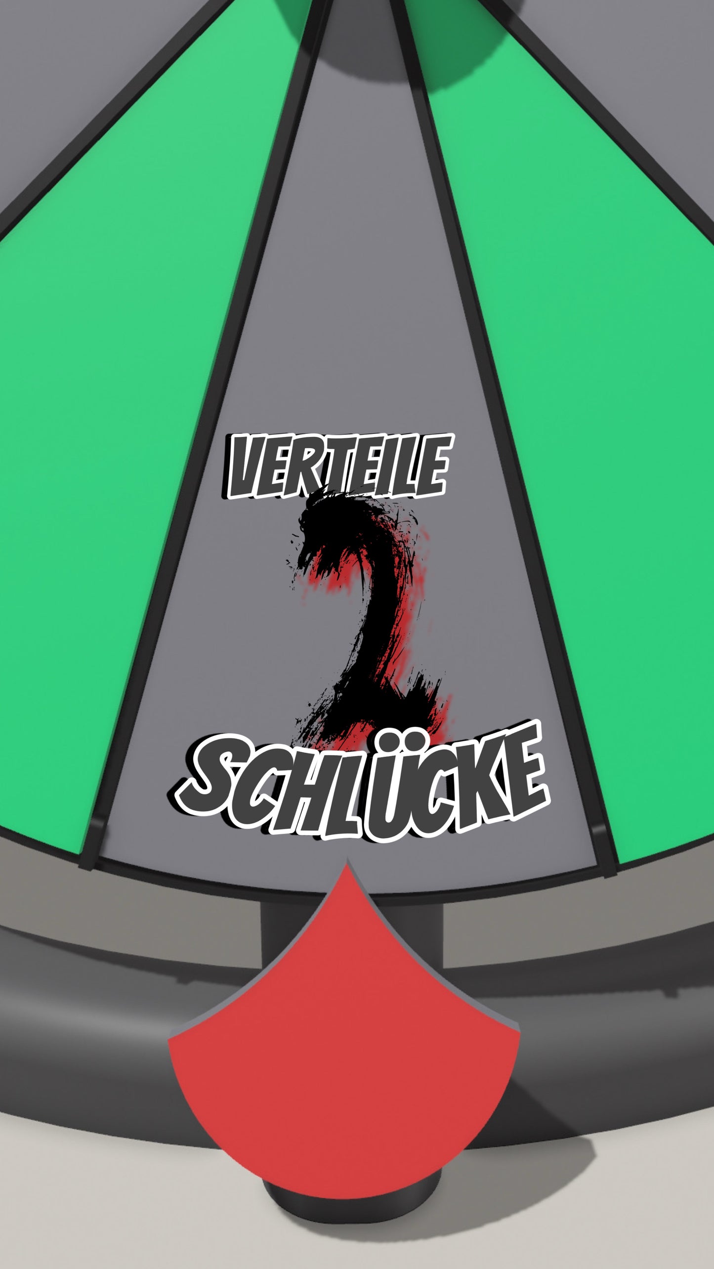 Spielfeld „Verteile 2 Schlücke“