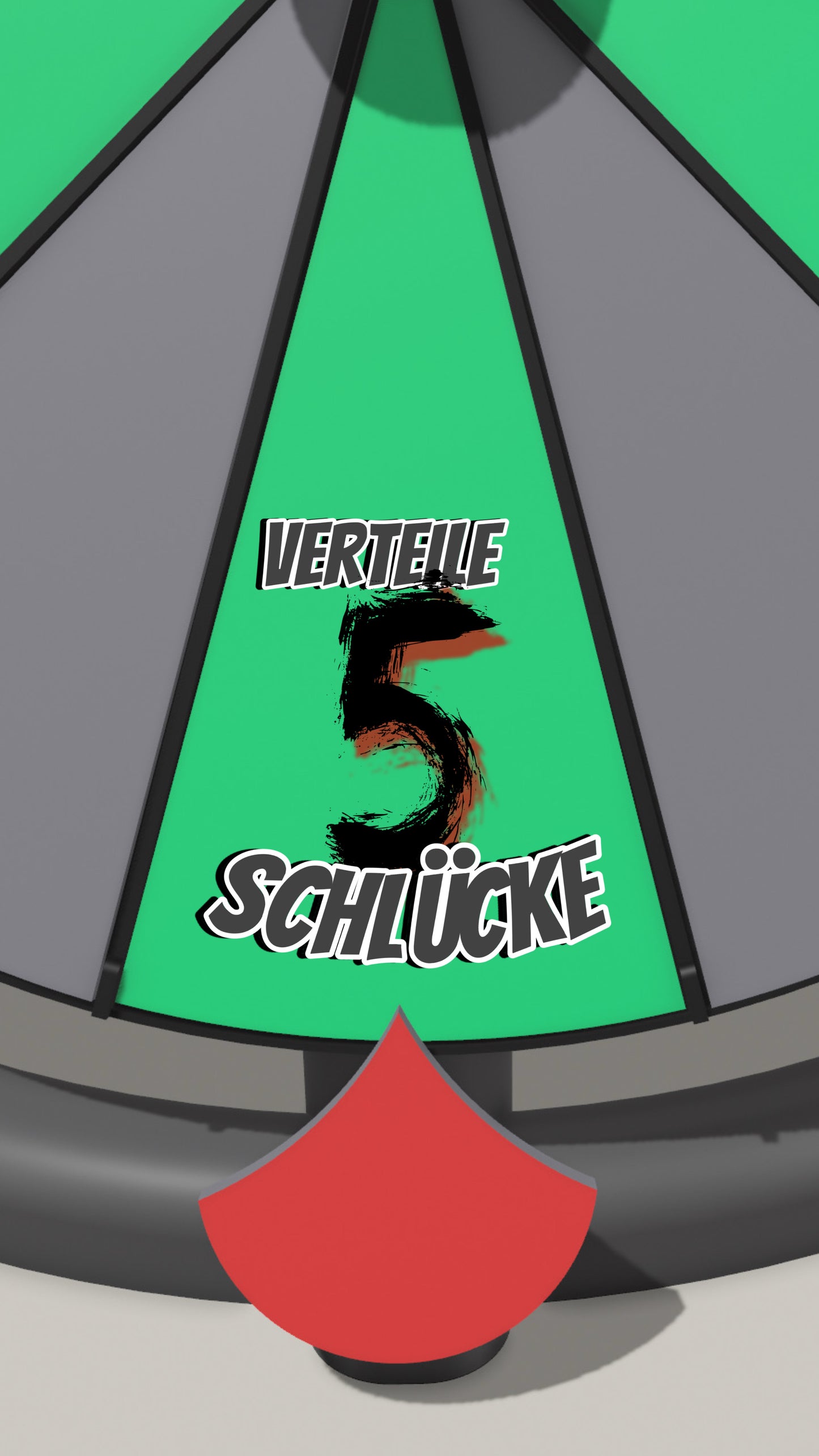 Spielfeld „Verteile 5 Schlücke“