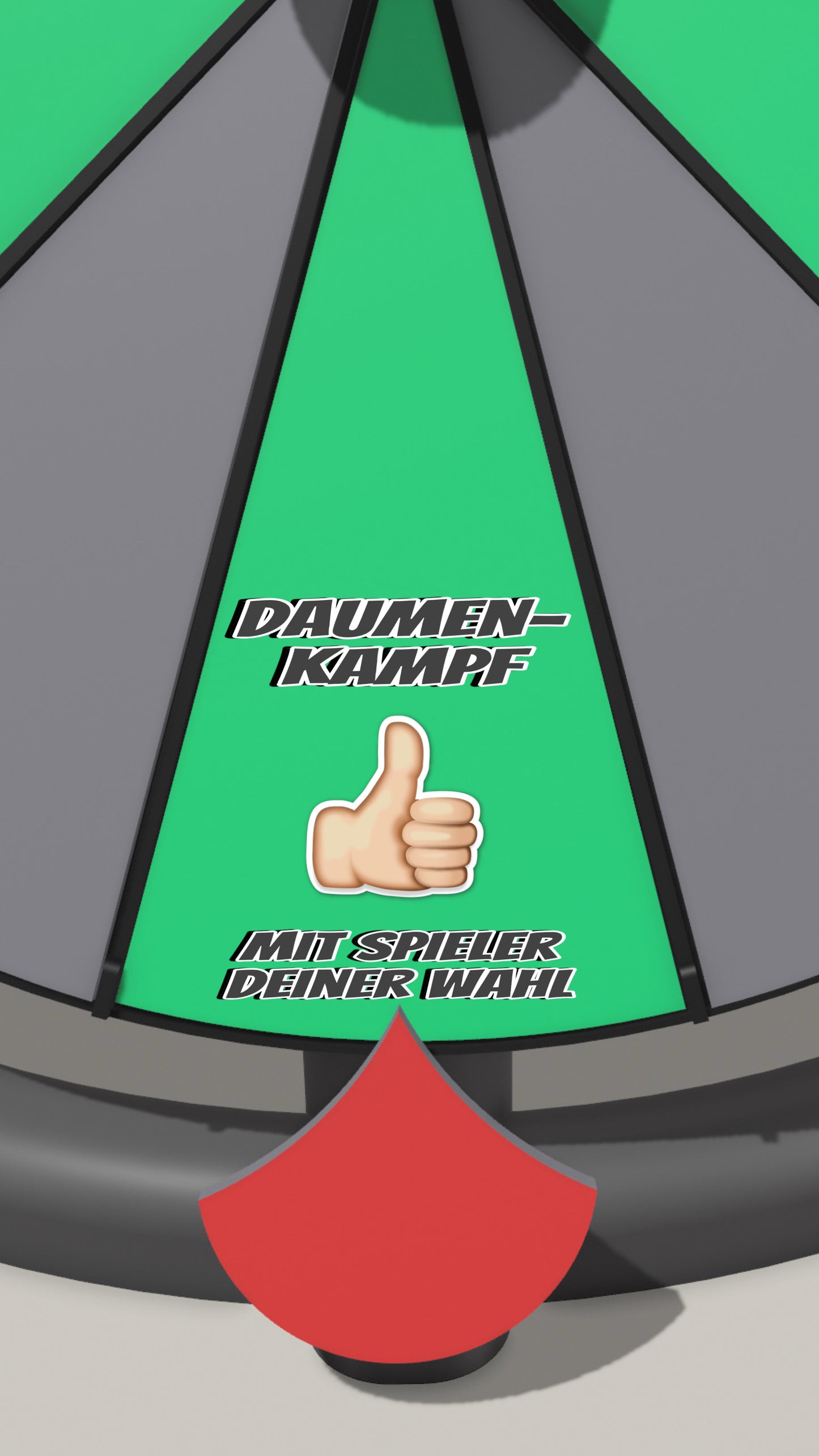 Spielfeld "Daumenkampf mit einem Spieler deiner Wahl"