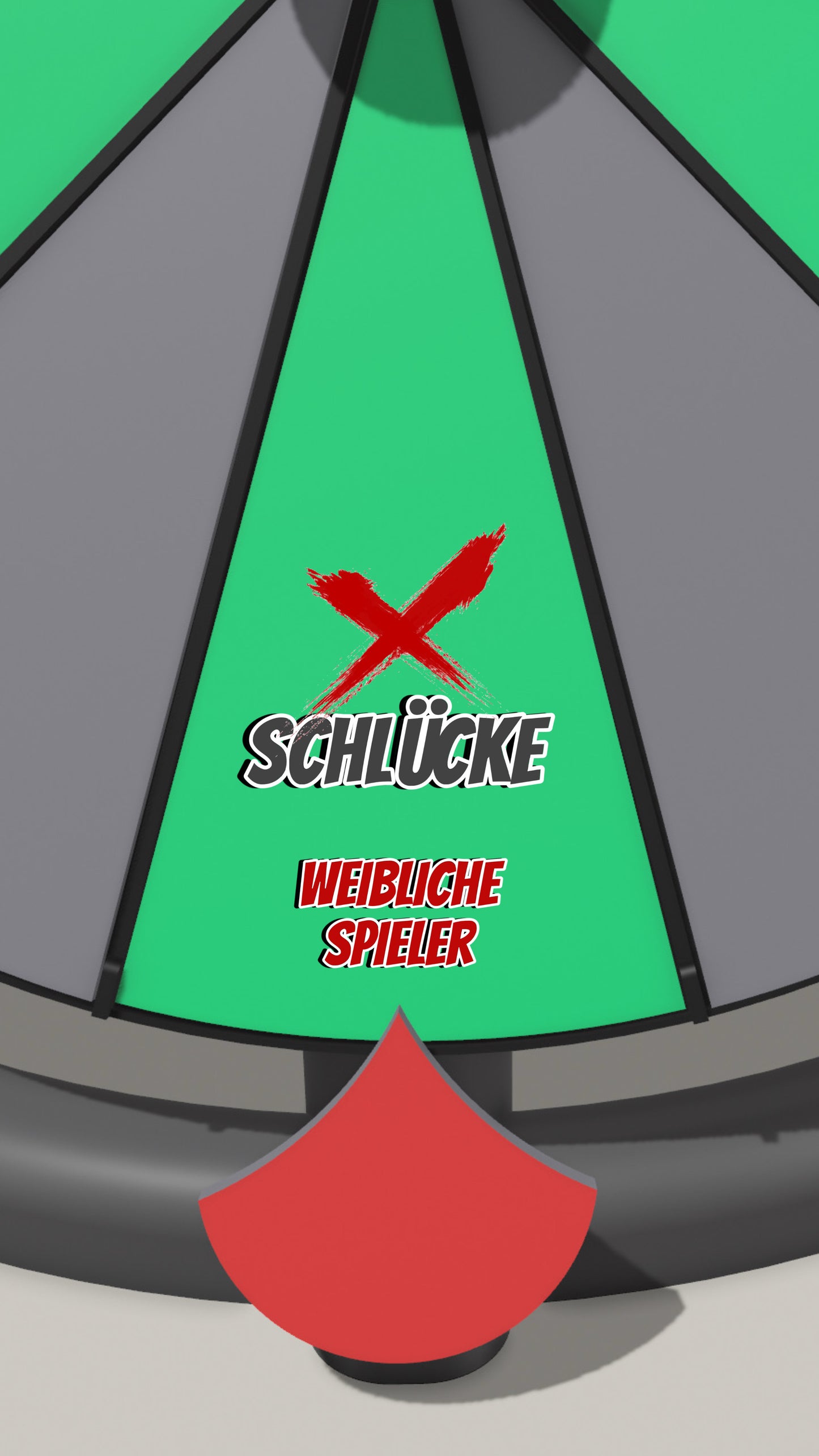 Spielfeld „X Schlücke (weibliche Spieler)“