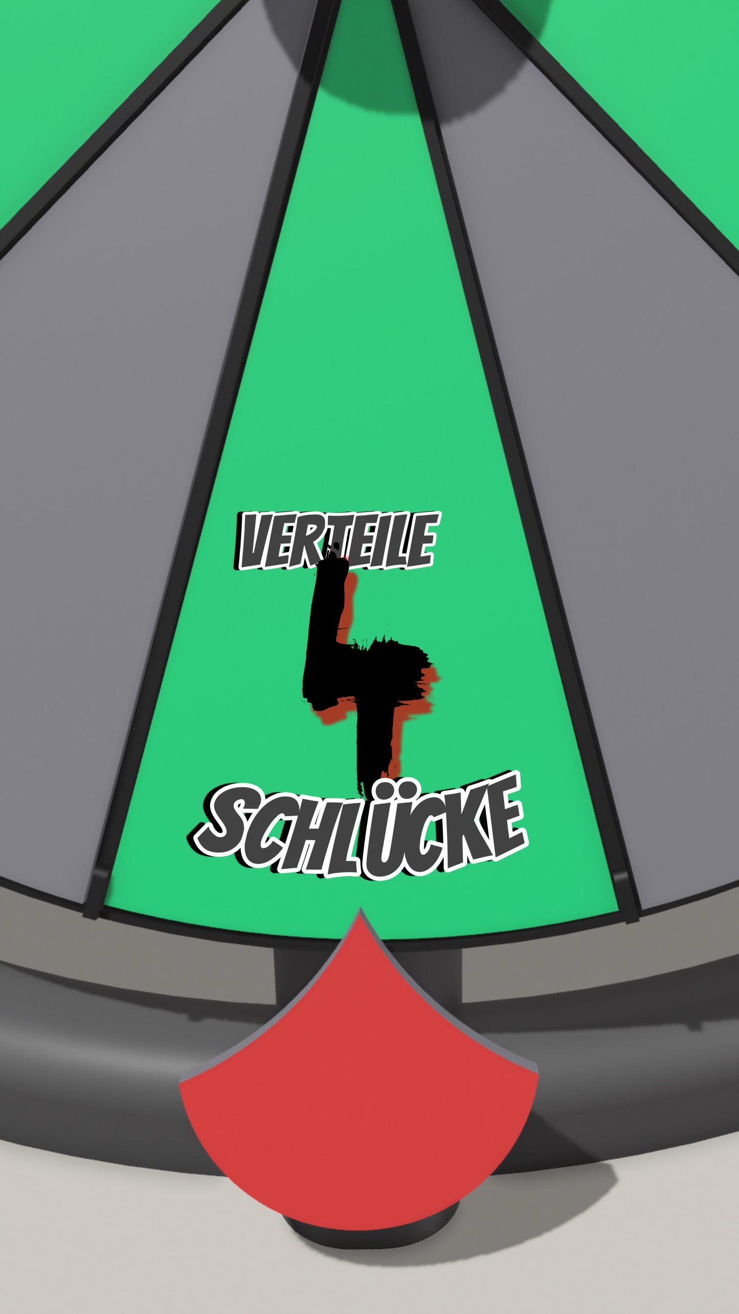 Spielfeld „Verteile 4 Schlücke“