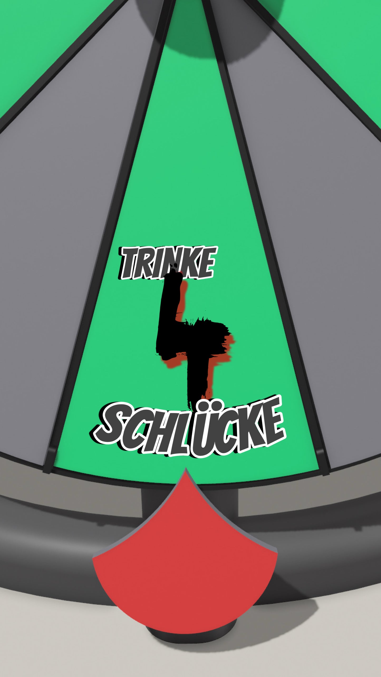 Spielfeld „Trinke 4 Schlücke“