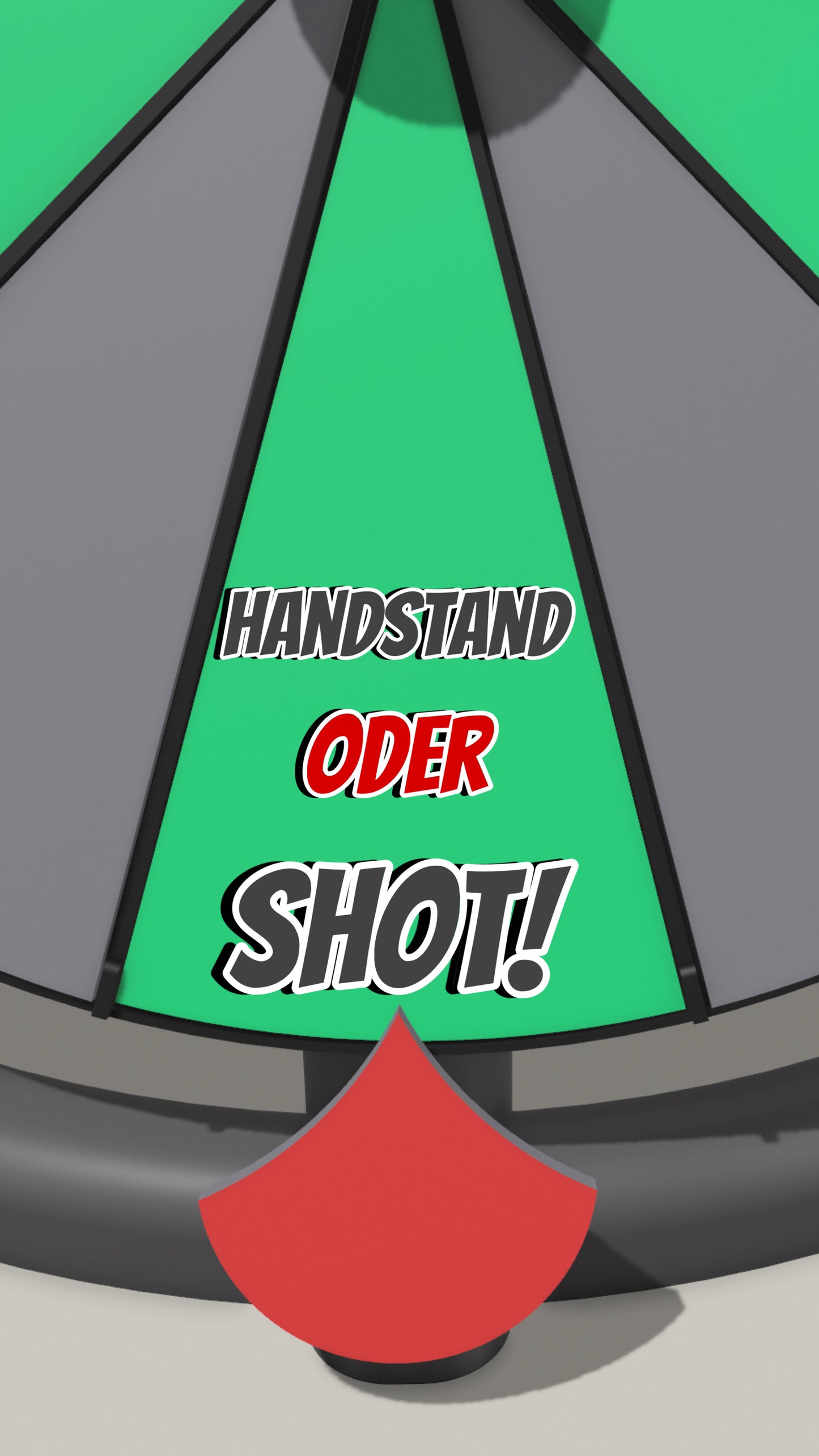 Spielfeld "Handstand oder Shot"