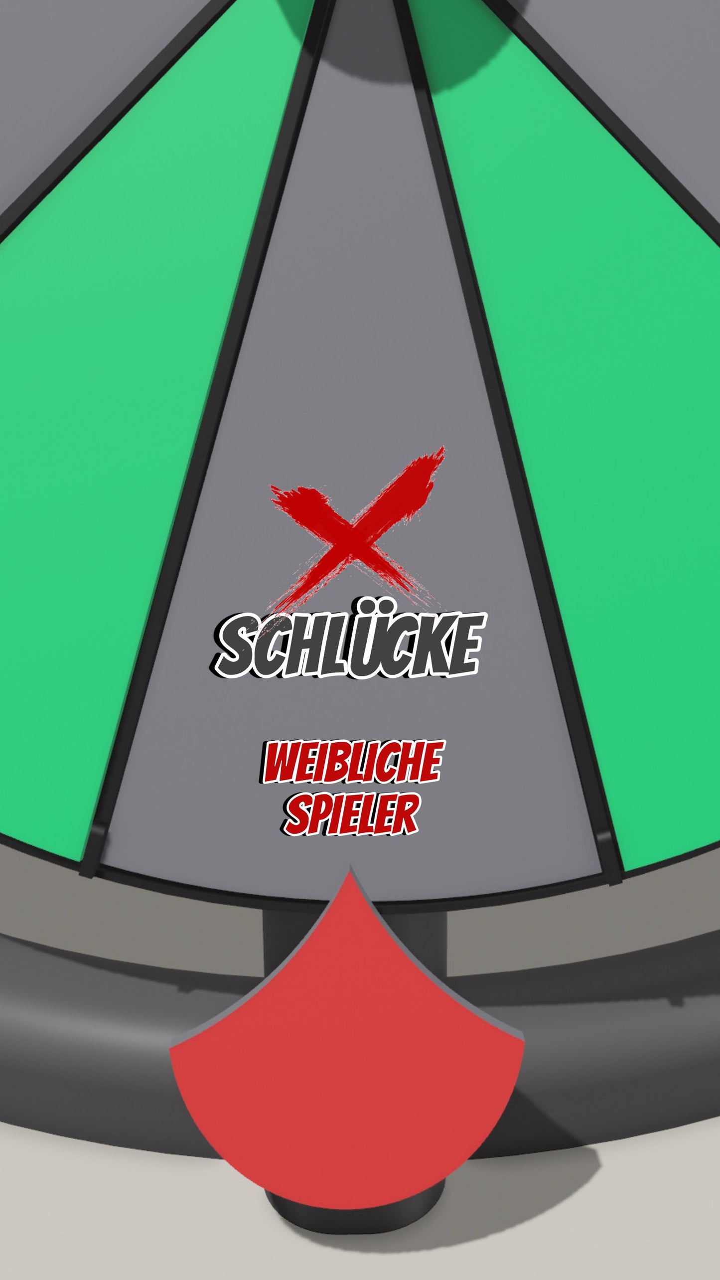 Spielfeld „X Schlücke (weibliche Spieler)“