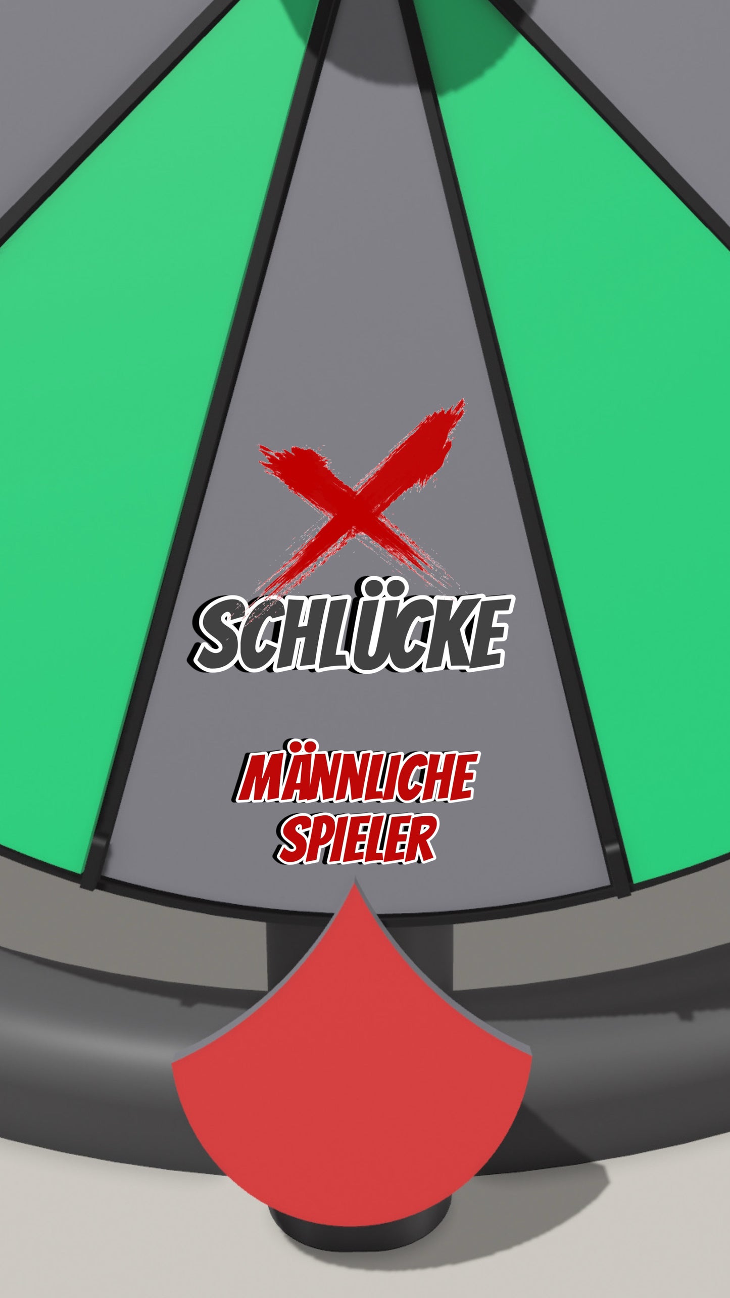 Spielfeld „X Schlücke (männliche Spieler)“