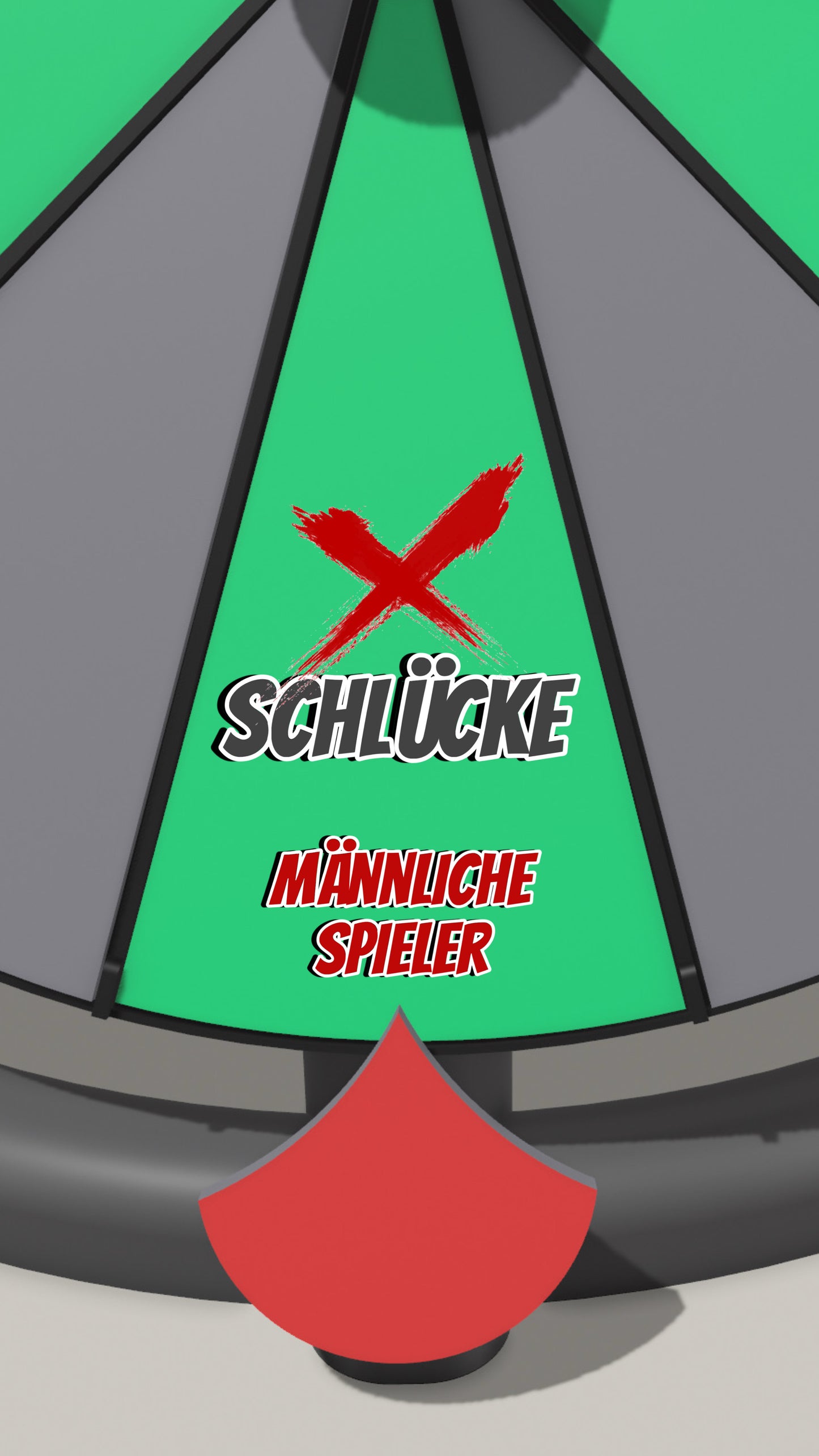 Spielfeld „X Schlücke (männliche Spieler)“