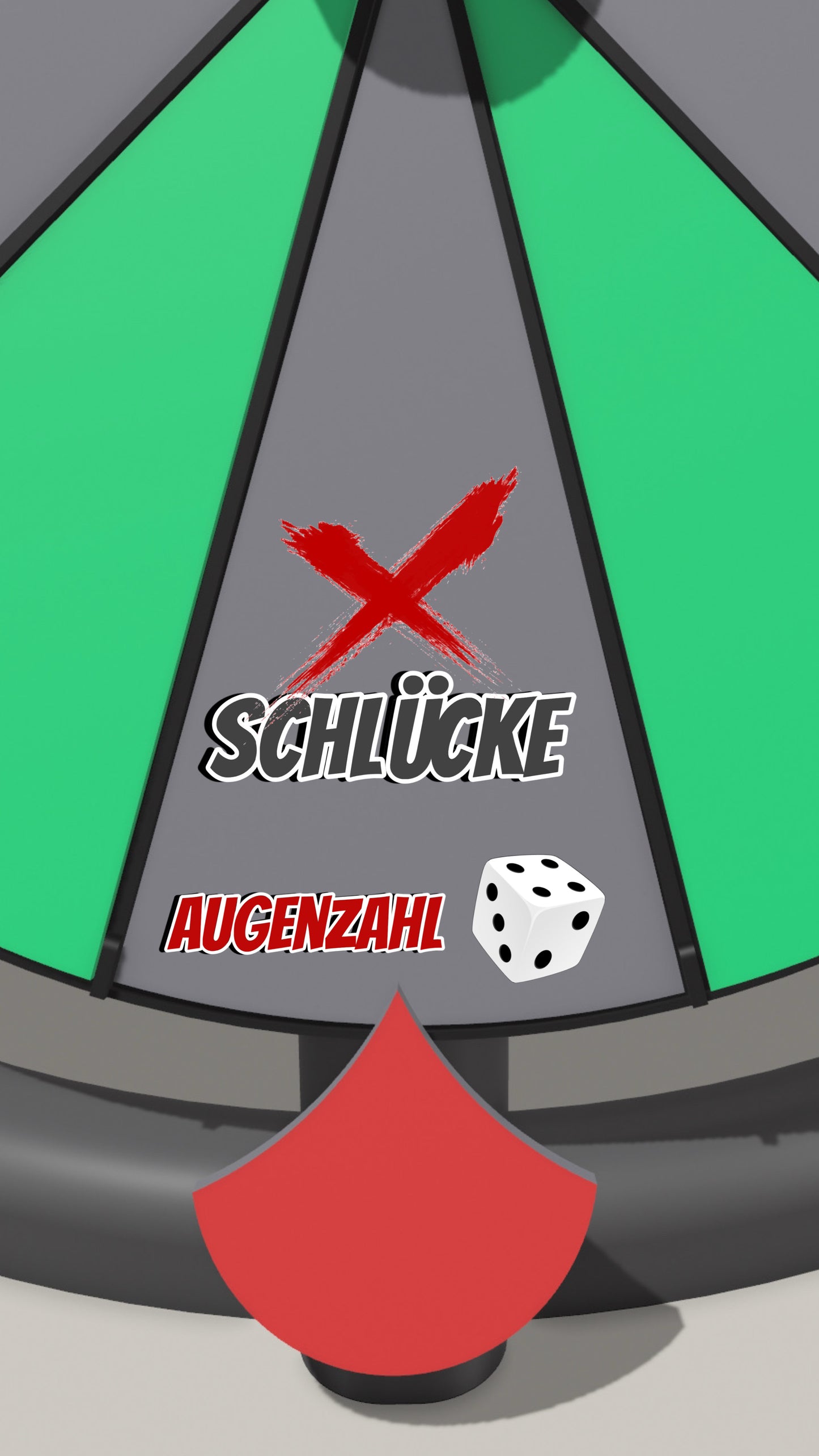 Spielfeld „X Schlücke (Augenzahl Würfel)