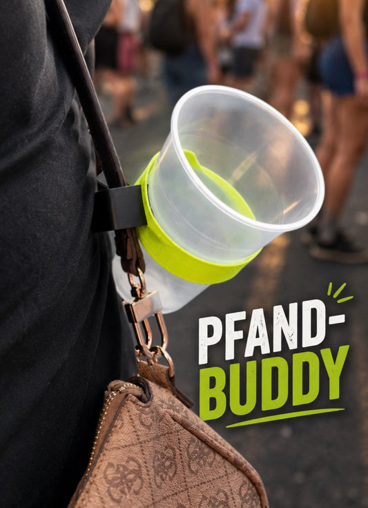 PFANDBUDDY – Der praktische Pfandhalter für Festivals, Konzerte & Events