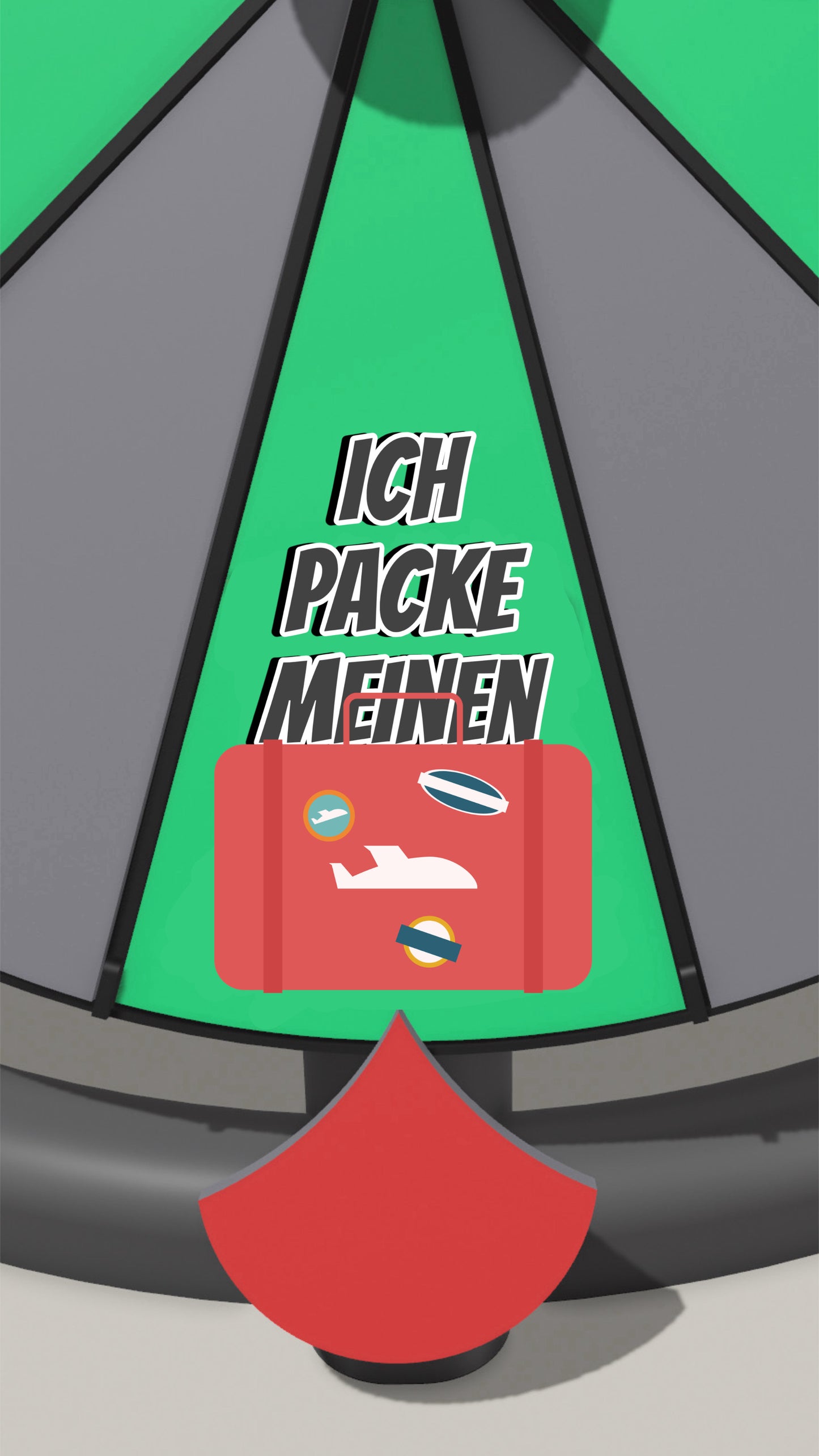 Spielfeld „Ich packe meinen Koffer“